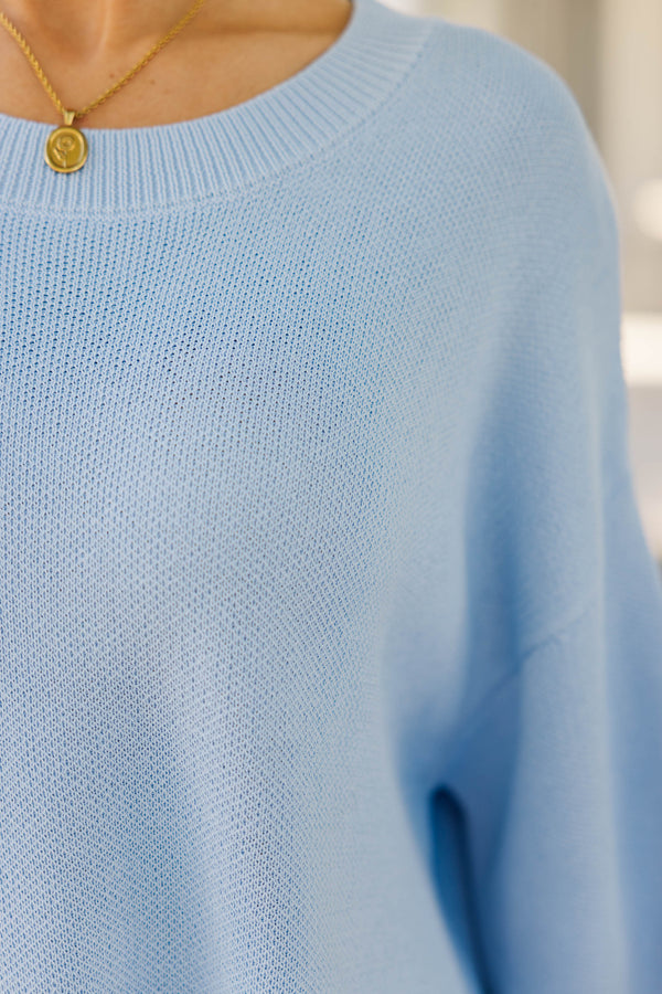 Breezy Belle Light Blue Sweater