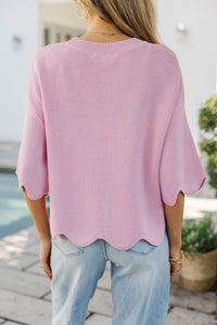 Breezy Belle Pink Sweater
