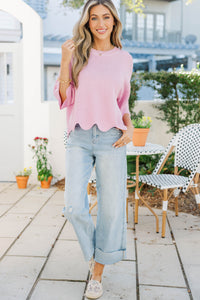 Breezy Belle Pink Sweater