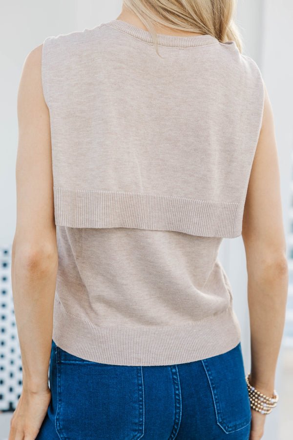 Fresh Outlook Oatmeal Sweater