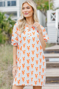 The Prettiest Days White Lobster Babydoll Dress