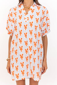 The Prettiest Days White Lobster Babydoll Dress
