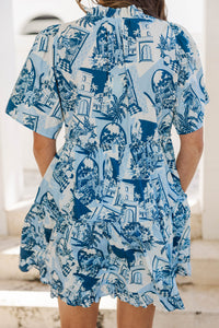 The Staple Navy Toile Babydoll Dress