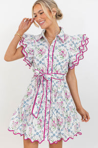 Forever After Cream Floral Dress