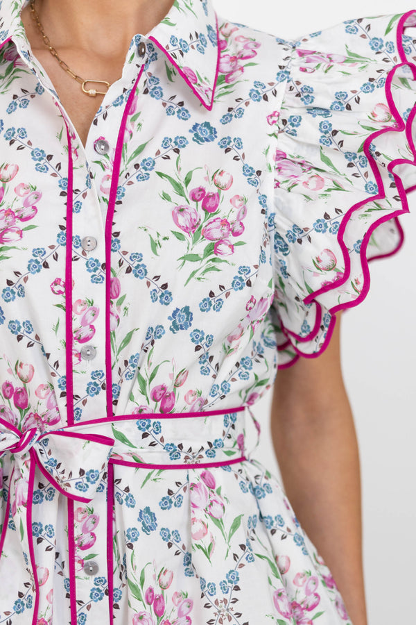 Forever After Cream Floral Dress