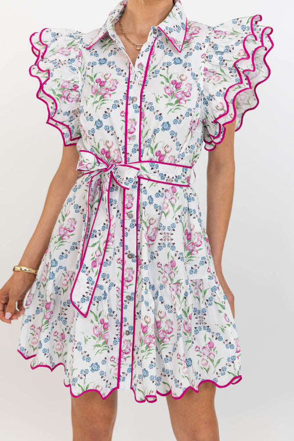 Forever After Cream Floral Dress