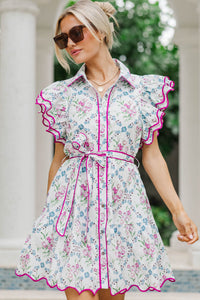 Forever After Cream Floral Dress