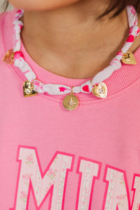 Girls: Glam Girl Pink Scarf Necklace