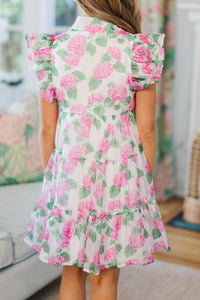 Girls: More Good Days Pink Textured Dress