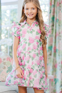 Girls: More Good Days Pink Textured Dress