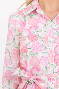 About Time Pink Floral Midi Dress