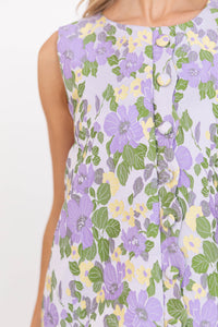 Signature Style Lavender Brocade Shift Dress
