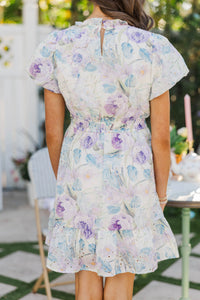 Girls: Let's Get Going Light Blue Eyelet Dress
