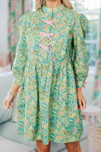 NURSING COLLECTION:  There's Always Hope Green Floral Dress