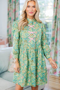 NURSING COLLECTION:  There's Always Hope Green Floral Dress