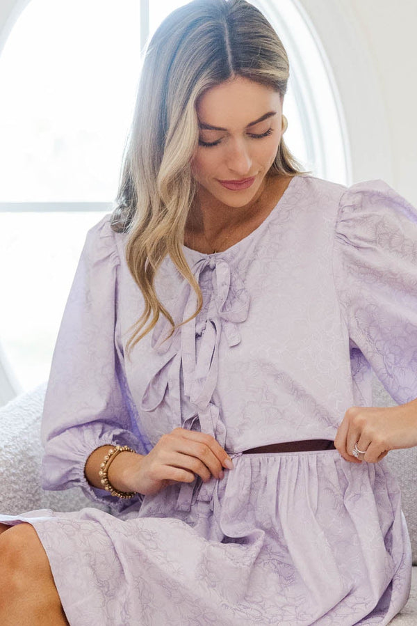 NURSING COLLECTION The Allure Lavender Babydoll Dress