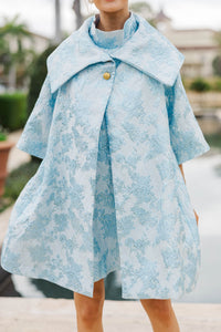 Best Days Are Here Light Blue Brocade Jacket