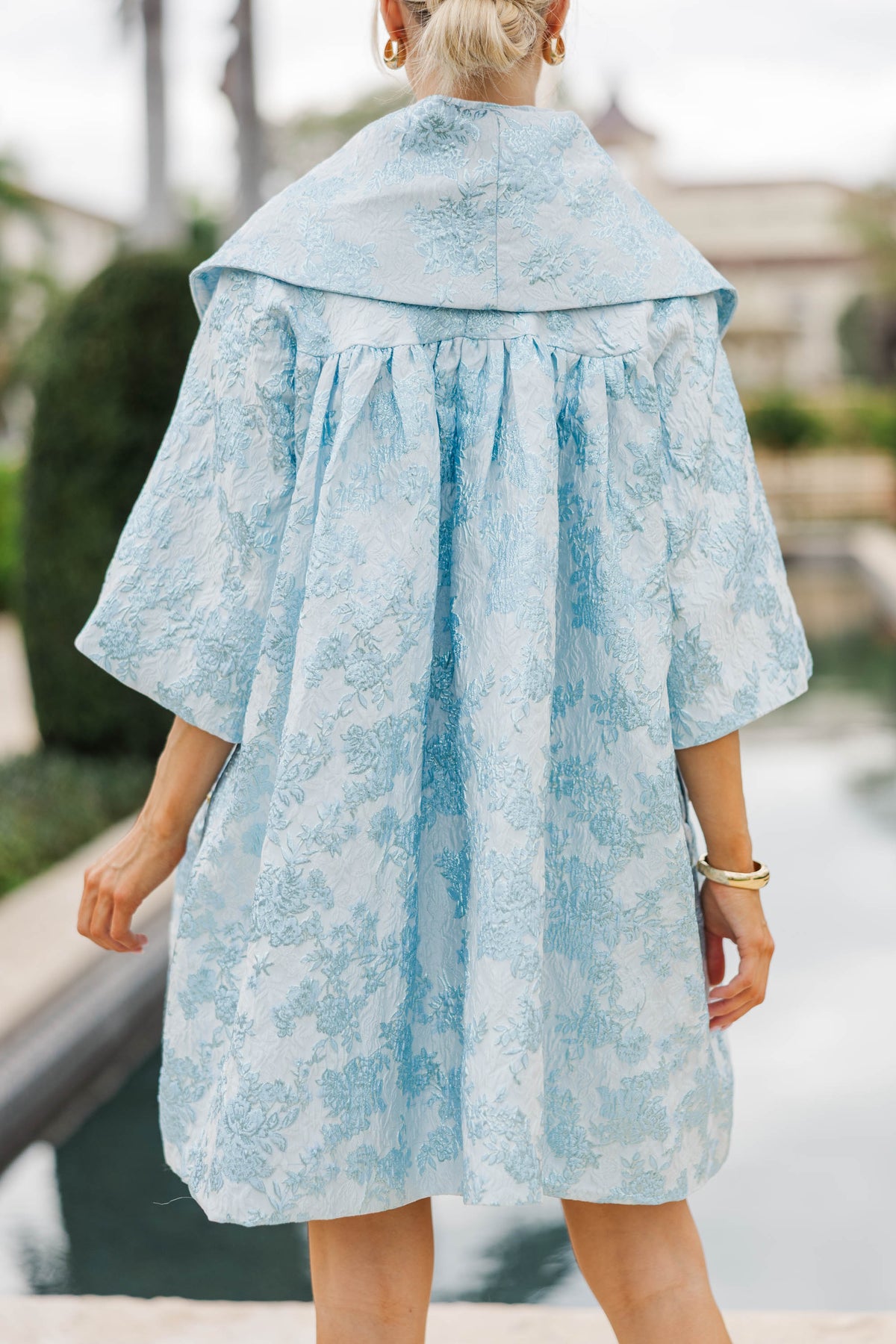 Best Days Are Here Light Blue Brocade Jacket – Shop the Mint