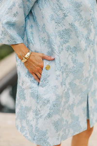 Best Days Are Here Light Blue Brocade Jacket