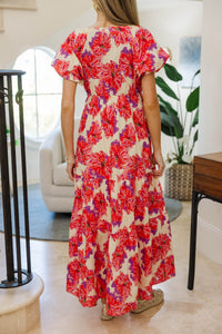 NURSING COLLECTION: Falling In Love Pink Floral Maxi Dress
