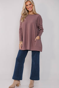 Loving My Life Mocha Pocket Tunic