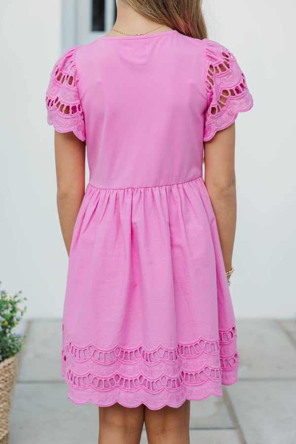 pink windsor dress Girls: The Windsor Pink Scalloped Babydoll Dress Shop the Mint