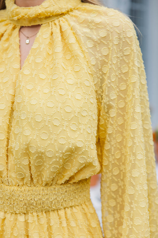 Sunshine Stroll Yellow Maxi Dress