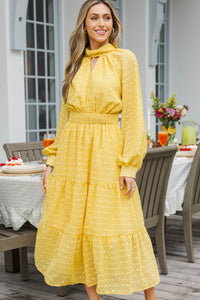 Sunshine Stroll Yellow Maxi Dress