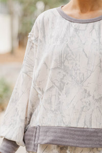Effortlessly Casual Taupe Camo Tunic