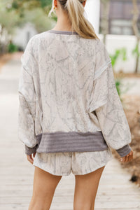 Effortlessly Casual Taupe Camo Tunic