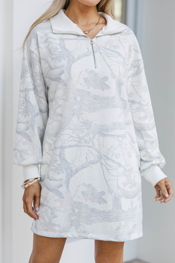 Run Around Ready Gray Camo Dress