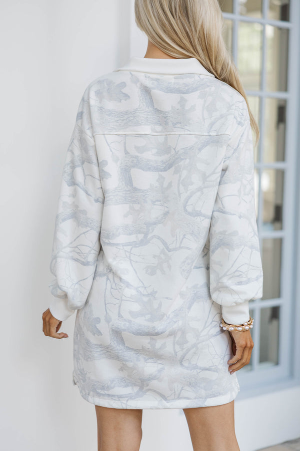 Run Around Ready Gray Camo Dress