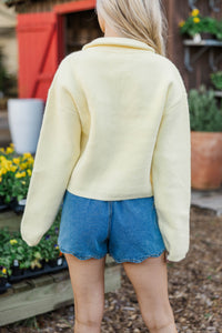 Perfect Layer Yellow Floral Cardigan