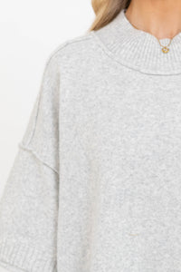 Cozy Horizon Heather Gray Sweater