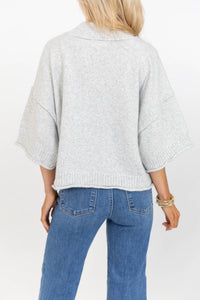 Cozy Horizon Heather Gray Sweater
