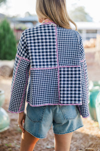 Live In It Pink Reversible Mixed Print Jacket
