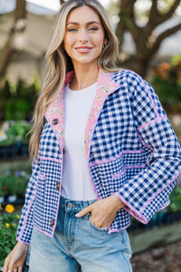 Live In It Pink Reversible Mixed Print Jacket