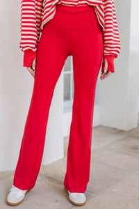 Grab & Go Red Leggings
