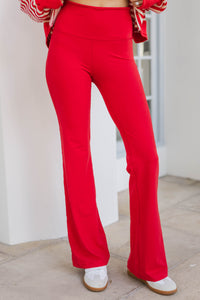 Grab & Go Red Leggings