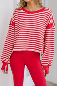 Everyday Made Simple Red Striped Top