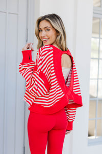 Everyday Made Simple Red Striped Top