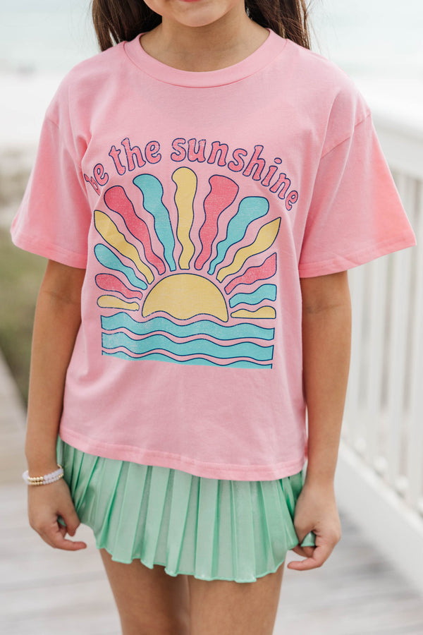 Girls: Be The Sunshine Blush Graphic Tee