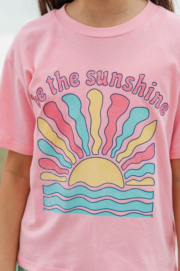 Girls: Be The Sunshine Blush Graphic Tee