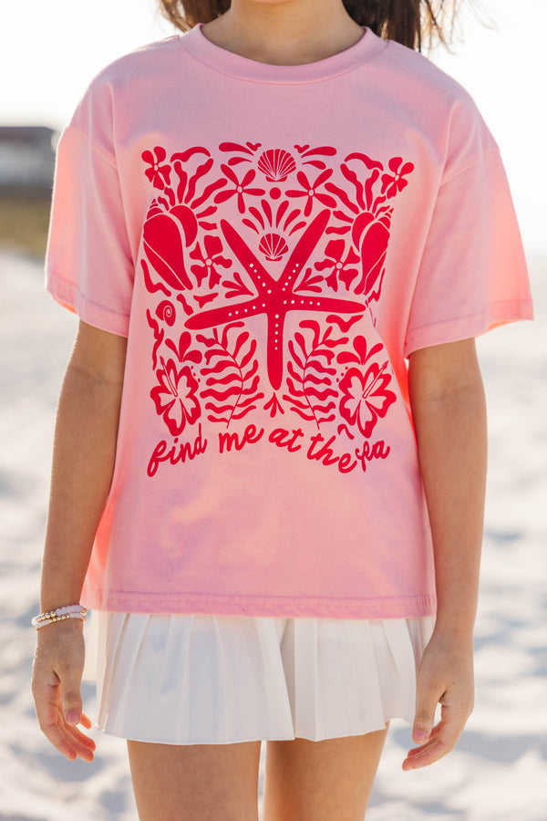 Girls: At Sea Blush Starfish Graphic Tee