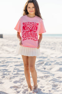 Girls: At Sea Blush Starfish Graphic Tee