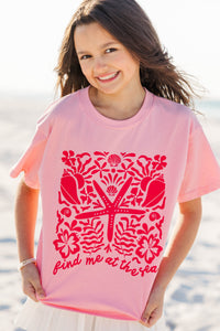 Girls: At Sea Blush Starfish Graphic Tee