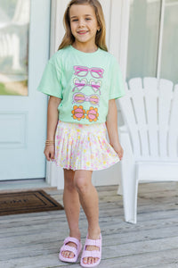 Girls: Grab Your Sunnies Mint Graphic Tee