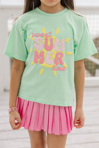 Girls: Sweet Summer Mint Graphic Tee