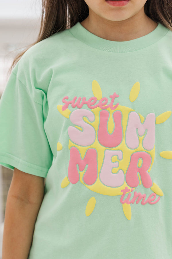 Girls: Sweet Summer Mint Graphic Tee