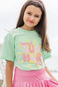 Girls: Sweet Summer Mint Graphic Tee